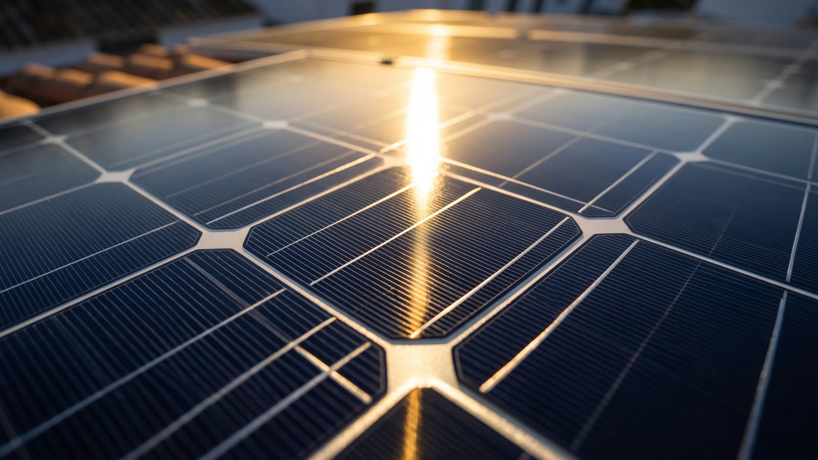 Detalle de una célula solar